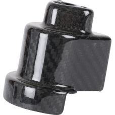 Thrashin Supply Co. Cover Steering Lock - Gloss Weave Carbon Fiber - 0408-0455  TSC-3033-0