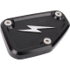 Thrashin Supply Co. Master Cylinder Cover - Brake - Front - Black/Twice-Cut - 0610-2359  TSC-3178-4