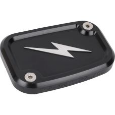 Thrashin Supply Co. Master Cylinder Cover - Brake - Front - Black/Twice-Cut - 0610-2385  TSC-3176-4