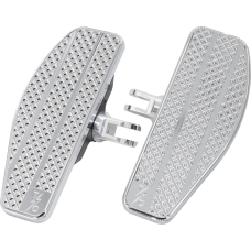 Thrashin Supply Co. Mini Floorboards - Chrome - 1621-1179  TSC-2030-3