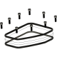 Trask Assault Cam Cover Repair Kit - Twin Cam - 0934-8037  TM-017-RK
