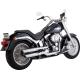 Vance & Hines Twin Slash 3" Slip-On Mufflers - Chrome - 1801-1782 16844 Vance & Hines Twin Slash 3" Slip-On Mufflers - Chrome - 1801-1782 16844