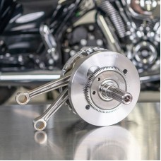 S&S Cycle 4-3/8" Stroke Flywheel with Tapered Rods and balancer gear for M8 Models 320-0601