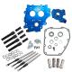S&S Cycle Chain Drive Cam Chest Kit Without Cam, With Black Pushrod Tubes, and Chain Tensioner, for 1999-2006 bt except 2006 Dyna