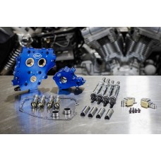S&S Cycle Chain Drive Cam Chest Kit Without Cam, With Chrome Pushrod Tubes, and Chain Tensioner, for 2006 Dyna