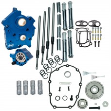 S&S Cycle Gear Drive Cam Chest Kit Without Cam, With Chrome Pushrod Tubes for Oil Cooled 2017-up M8 Models 310-1259