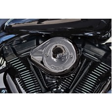 S&S Cycle Lava Chrome Stealth Teardrop Air Cleaner Kit for 2017-2023 M8 Models 170-0781