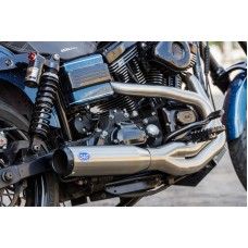 S&S Cycle Qualifier 2 into 1 Exhaust System for 2006-2007 Harley Davidson Dyna Models except CVO Models 550-1097
