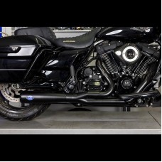 S&S Cycle S&S Cycle Diamondback 2-1 50 State Exhaust System, Guardian Black with Black Endcap for 2017-'22 M8 Touring Models 550-1027A