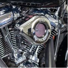 S&S Cycle Stealth Air Stinger Kit with Chrome Teardrop for 2017-Up M8 Models 170-0717A