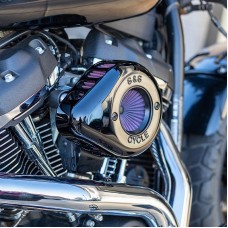 S&S Cycle Stealth Air Stinger Kit with Gloss Black Teardrop for 2017-Up M8 Models 170-0718A