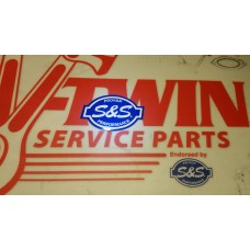 S&S Decal, S&S Logo, 3″, Blue/White 106-4459