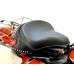 V-Twin Black Leather Police Solo Seat Kit 47-0483