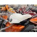 V-Twin White Leather Solo Seat Kit 47-0927