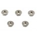 V-Twin Serrated Hex Flange Nuts 5/16 inch-24 Stainless Steel 73-0247