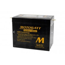 Motobatt MotoBatt 12 Volt AGM H-12 Sealed Black Battery 53-0501 66006-65A