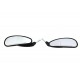 V-Twin Billet Style Teardrop Mirror Set Black 34-0024 56000135