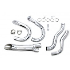 V-Twin Factory Sample Chrome 2 into 1 Exhaust Header Set 29-2117