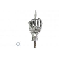 V-Twin Middle Finger License Plate Topper with Stud Mount 48-1499