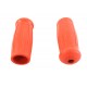 V-Twin Replica Short Stock Handlebar Grip Set Orange 28-0383 3310-35B