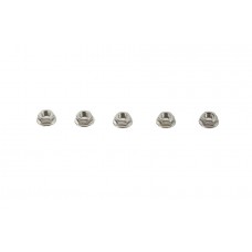 V-Twin Serrated Hex Flange Nuts 5/16 inch-24 Stainless Steel 73-0247