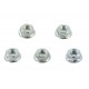 V-Twin Serrated Hex Flange Nuts 5/16 inch-24 Zinc 73-0248