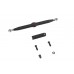 V-Twin 12 inch Skull Shift Rod Kit Black 21-0859