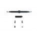 V-Twin 12 inch Skull Shift Rod Kit Black 21-0859
