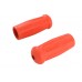 V-Twin Replica Short Stock Handlebar Grip Set Orange 28-0383 3310-35B