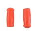 V-Twin Replica Short Stock Handlebar Grip Set Orange 28-0383 3310-35B