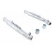 V-Twin Chrome 20 inch Megaphone Upsweep Slip On Muffler Set 30-2168