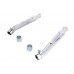 V-Twin Chrome 20 inch Megaphone Upsweep Slip On Muffler Set 30-2168