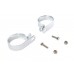 V-Twin Chrome 2-1/2 inch Exhaust Clamp Set 31-1648