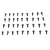 V-Twin Rocker Box Cover Screw Set Black 37-0975