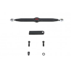 V-Twin 12 inch Skull Shift Rod Kit Black 21-0859