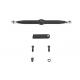 V-Twin 12 inch Skull Shift Rod Kit Black 21-0859