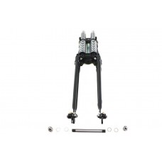 V-Twin 22 inch Tedd Narrow Spring Fork Assembly Black 49-3125