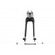 V-Twin 22 inch Tedd Narrow Spring Fork Assembly Black 49-3125
