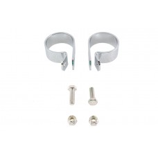 V-Twin Chrome 1-7/8 inch Exhaust Clamp Set 31-1647