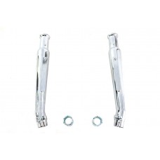V-Twin Chrome 20 inch Megaphone Upsweep Slip On Muffler Set 30-2168