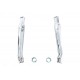 V-Twin Chrome 20 inch Megaphone Upsweep Slip On Muffler Set 30-2168