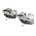 V-Twin Cylinder Head Set with Chrome Rocker Box - 10-1880