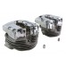 V-Twin Cylinder Head Set with Chrome Rocker Box - 10-1880