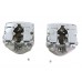 V-Twin Cylinder Head Set with Chrome Rocker Box - 10-1880