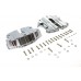 V-Twin M8 Rocker Box Cover Set Chrome - 11-1766