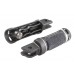 V-Twin 50502253 M8 NYC Style Driver Footpeg Set Graphite - 27-0234