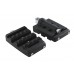 V-Twin 50501558 Grate Style Passenger Footpeg Set Black - 27-1285