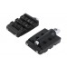 V-Twin 50501558 Grate Style Passenger Footpeg Set Black - 27-1285