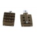 V-Twin 50500993 Grate Passenger Footpeg Set Bronze - 27-1288