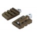 V-Twin 50500993 Grate Passenger Footpeg Set Bronze - 27-1288